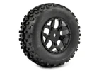 Fastrax 1:10 SC Rock Block Tyres Mounted on Slash Rear Wheels (2)