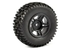 Fastrax 1:10 SC Jigsaw Tyres Mounted on Slash Rear Wheels (2)