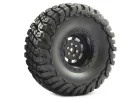 Fastrax Granite Scale 2.2 Wheels with Tyres - 140mm OD - Black (2)