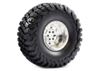 Fastrax Granite Scale 2.2 Wheels with Tyres - 140mm OD - Chrome (2)