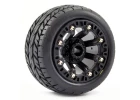 Fastrax 1:16 Eagle Tyres Mounted on Black 8SP 12mm Hex Wheels	(2)