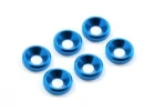 Fastrax M3 Countersunk Washer Blue (6)