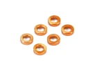 Fastrax M3 Flat Washer Gold 1.5mm (6)