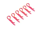 Fastrax 1:8 / 1:5 Transponder Body Clips - Fluorescent Pink (6)