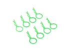 Fastrax Large Body Clips (8) - Bright Green