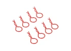 Fastrax Large Body Clips (8) - Bright Orange