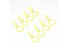 Fastrax Large Body Clips (8) - Bright Yellow