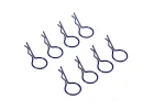 Fastrax Large Body Clips (8) - Metallic Blue