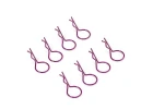 Fastrax Large Body Clips (8) - Metallic Purple