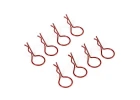 Fastrax Large Body Clips (8) - Metallic Red