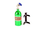 Fastrax Aluminium Nos Nitrous Bottle + Mount - Green