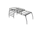 Fastrax Metal Roll Cage Frame + Roof Rack 300X195X130mm