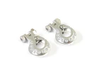 Fastrax Deluxe Aluminium  Winch Hook (2Pc) - Silver