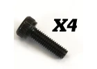 Fastrax Enduro Rear Cover Screws M3 X 8mm (4)