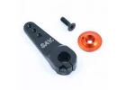 Fastrax 15T Jumbo Black Aluminium Single Servo Horn (15T Large Scale Savox/Multiplex/Hitec)
