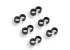 Fastrax Black Fuel Tube Clips (6)