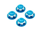 Fastrax Antidust 17mm Serrated Aluminium Wheel Nuts (4) - Blue