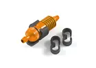 Fastrax Burnt Orange Fuel Filter W/Mount/Fuel Tube Clips