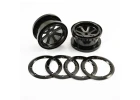 Fastrax 8 Spoke 2.2 Alloy Beadlock Wheels For Axial Wraith - 1 Pair