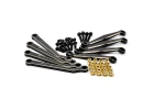 Fastrax FCX24 Black Brass Suspension Link Rods (8Pc)