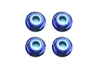 Fastrax M3 Blue Flanged Locknuts 4Pcs