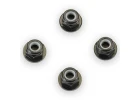 Fastrax M3 Black Flanged Locknuts 4Pcs