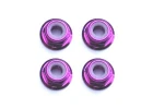 Fastrax M3 Purple Flanged Locknuts 4Pcs