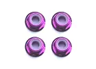 Fastrax M3 Purple Flanged Locknuts 4Pcs