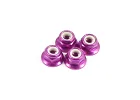 Fastrax M4 Purple Flanged Locknuts