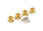 Fastrax TRX-4 Brass Hex Wheel Hub (4)