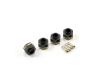 Fastrax TRX-4 Brass Hex Wheel Hubs V2 +3mm (4)