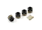 Fastrax TRX-4 Brass Hex Wheel Hubs V2 +5mm (4)