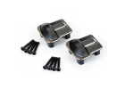 Fastrax TRX-4M Black Brass Portal Axle Covers (2)