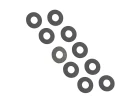 FTX Washer Shim 6X14X0.2mm ( 10Pc)
