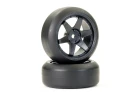 FTX Stinger Hard Drift Wheel/Tyres (2)