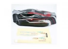 FTX Vantage Pre Painted Bodyshell - Black/Red