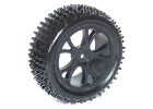 FTX Vantage Front Buggy Tyres Mounted on Black Wheels - 1 Pair