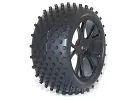 FTX Vantage Rear Buggy Tyres Pre Mounted on Black Wheels - 1 Pair