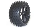 FTX Vantage Rear Buggy Tyres Pre Mounted on Black Wheels - 1 Pair