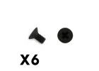 FTX Flat Head Hex 6Pcsm3*6 Screws