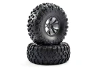 FTX Outlaw Pre-Mounted Wheels + Tyres - Black