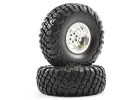 FTX Mauler 2.2 All Terrain Tyres Pre-Glued On Chrome Wheel