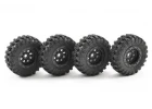 FTX Outback Mini Swamper Tire + Wheel Set - Black (4Pc)