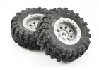 FTX Outback Mini Swamper Tire + Wheel Set - Grey (4Pc)