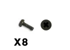 FTX Outback Mini 3.0 Round Hea D Self Tapping Screw 1.7X5 (8P