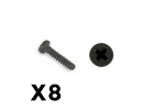 FTX Outback Mini 3.0 Round Head Self Tapping Screw 1.4X6 (8P)