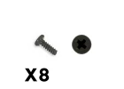 FTX Outback Mini 3.0 Round Self Tapping Screw 2X6 (8Pc)