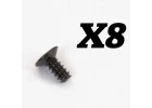 FTX Outback Mini 3.0 Flat Head Self Tapping Screw 1.7X4 (8Pc)