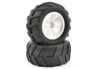 FTX Comet Monster Rear Mounted Tyre + Wheel White