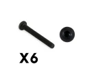 Fastrax FTX Fury Button Head 3 X 25mm Hex Screw (8Pc)